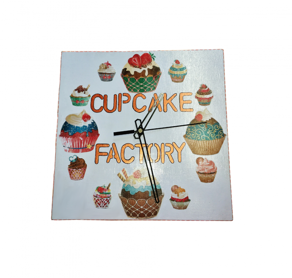 Holzuhr carrer model "cup-cake" 