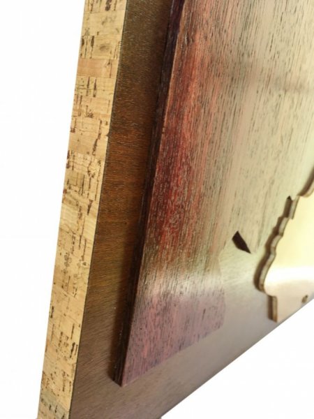 Riesenuhr "Der Kuss" aus Holz