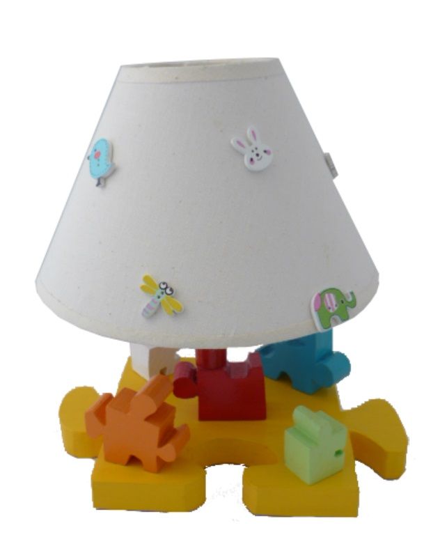 Nachttischlampe für Kinder "Le Puzzle" H 30 Cm