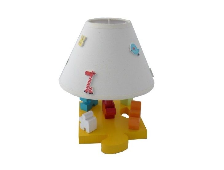 Nachttischlampe für Kinder "Le Puzzle" H 30 Cm
