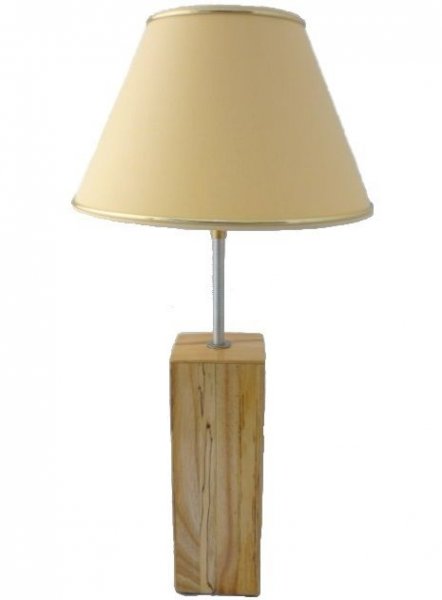 Tischlampe 56 Cm, Edelholz: Esche, Birke Marmoriert