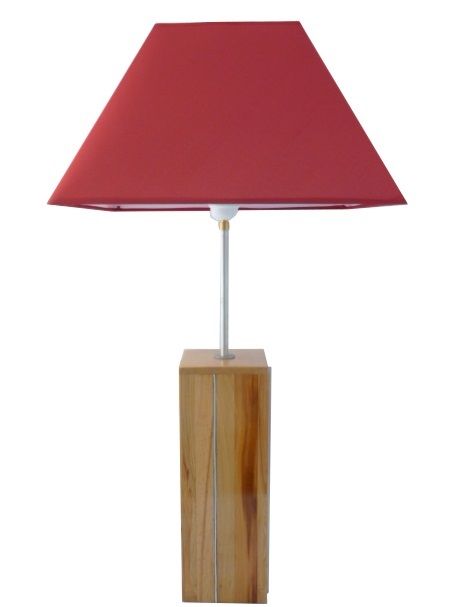 Tischlampe 76 Cm, Edelholz: Pflaume, Kirsche, Mammutbaum, Buche