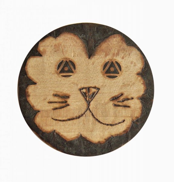 Flaschen&ouml;ffner / Kapselheber aus Buchenholz Modell: L&ouml;we