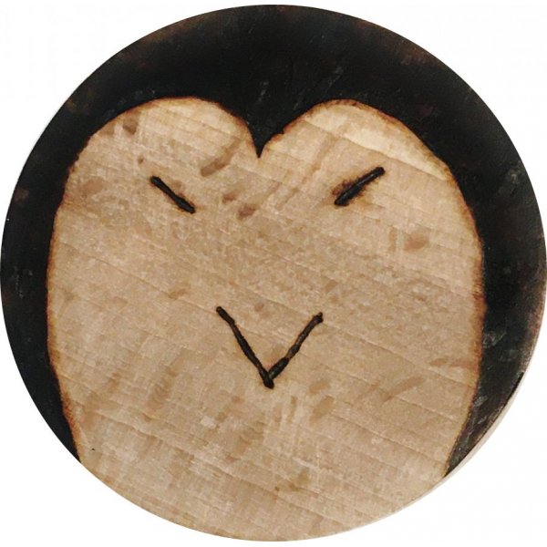 Flaschen&ouml;ffner / Kapselheber aus Buchenholz model: pinguin