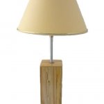 Tischlampe 56 Cm, Edelholz: Esche, Birke Marmoriert