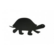 Wand- oder Türschild aus Holz Modell: Schildkröte 41x20 cm schwarz