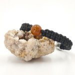 Armband gewebtes Seil mit braunem Achat