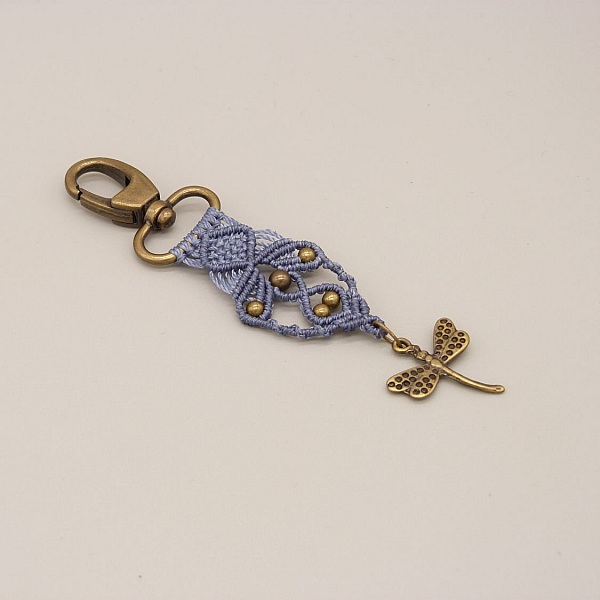 Taschenschmuck mit Schl&uuml;sselanh&auml;nger Karabinerhaken zum Selbstgestalten