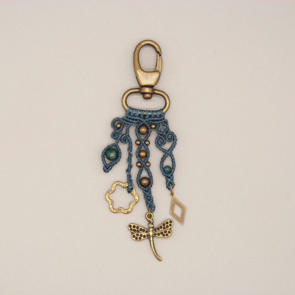 Taschenschmuck mit Schl&uuml;sselanh&auml;nger Karabinerhaken Einzelst&uuml;ck