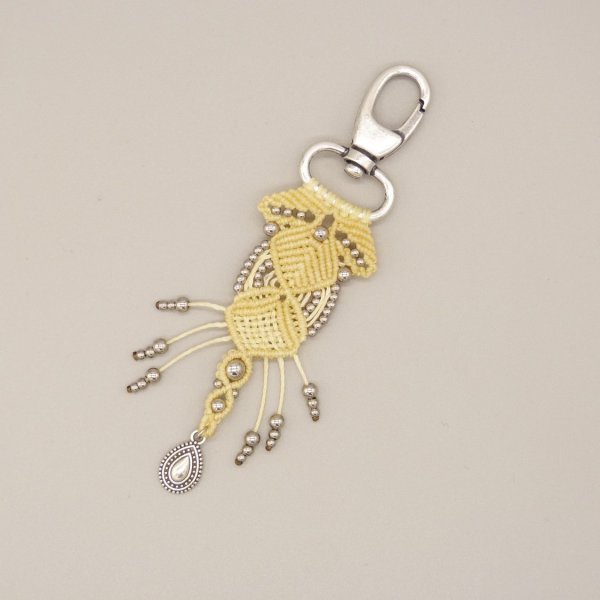 Bijou de sac avec porte-clef mousqueton &agrave; personnaliser