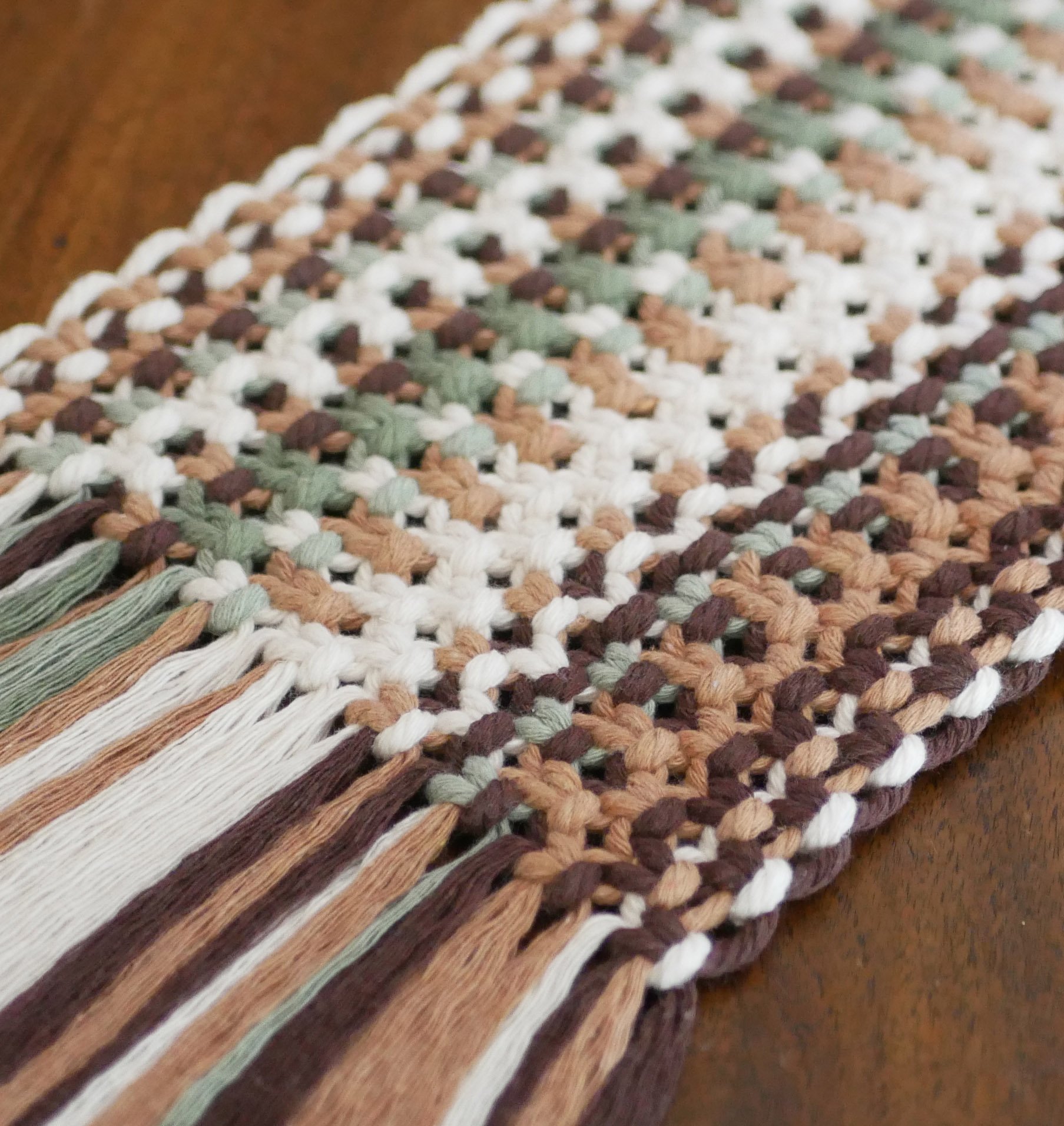 Set de table  "For&ecirc;t" en macram&eacute; fait main &agrave; personnaliser