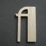 Holzbuchstaben Modell BETTY SCHWARZ