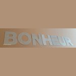 Deko-Buchstabe aus Zink BONHEUR 10 cm