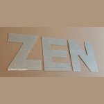 Deko-Buchstabe aus Zink ZEN 10 cm