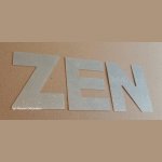 Deko-Buchstabe aus Zink ZEN 20 cm