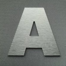 Brief aus gebürstetem Metall ARIAL BLACK