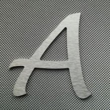 Brief aus gebürstetem Metall LUCIDA HANDWRITING
