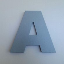 Buchstabe Schild ARIAL BLACK