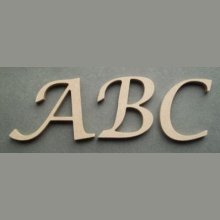 Holzbuchstaben Modell LUCIDA CALLIGRAPHY