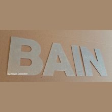 Deko-Buchstabe aus Zink BAIN 10 cm