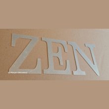 Deko-Buchstabe aus Zink ZEN 10 cm