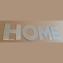 Deko-Buchstabe aus Zink HOME 20 cm