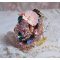 Bohemian Ring bestickt mit Swarovski-Kristallen, Facetten und Rocailles Miyuki