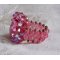 Rose Royale Ring mit Facetten und einem Cabochon aus Swarovski-Kristall