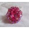 Rose Royale Ring mit Facetten und einem Cabochon aus Swarovski-Kristall