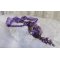 Chinese Purple Stone Anhänger Halskette bestickt mit Edelsteinen die Sugiliten