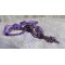 Chinese Purple Stone Anhänger Halskette bestickt mit Edelsteinen die Sugiliten