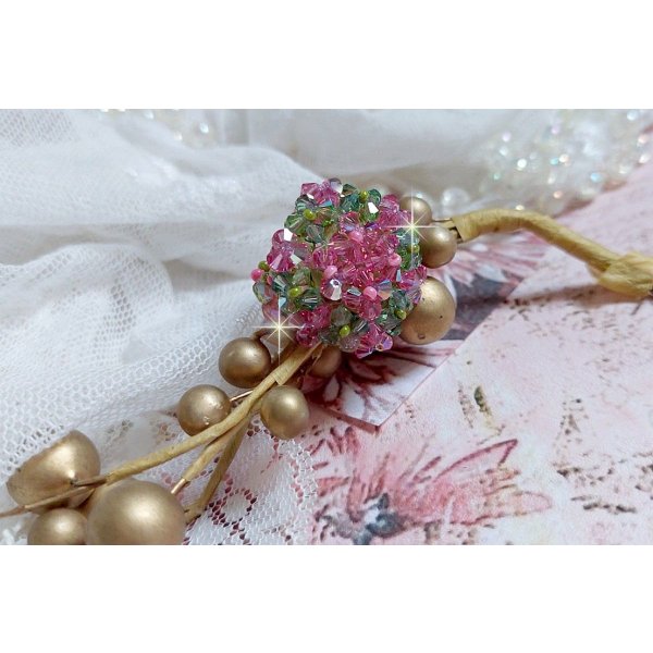 Miss Lady Ring mit Facetten und Kreiseln aus Swarovski-Kristall