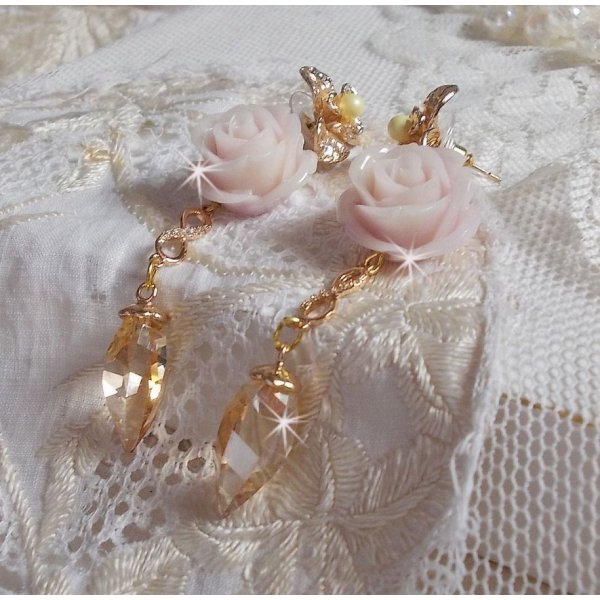 BO Bell'issim Rose Violine vergoldet mit Swarovski-Kristallen und Zirkonia