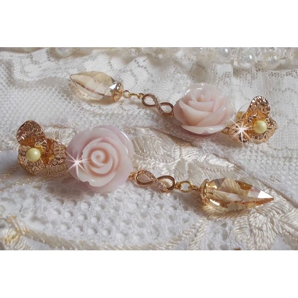 BO Bell'issim Rose Violine vergoldet mit Swarovski-Kristallen und Zirkonia