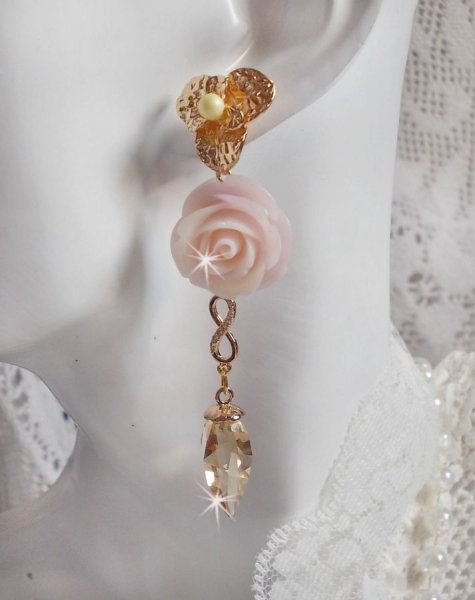 BO Bell'issim Rose Violine vergoldet mit Swarovski-Kristallen und Zirkonia