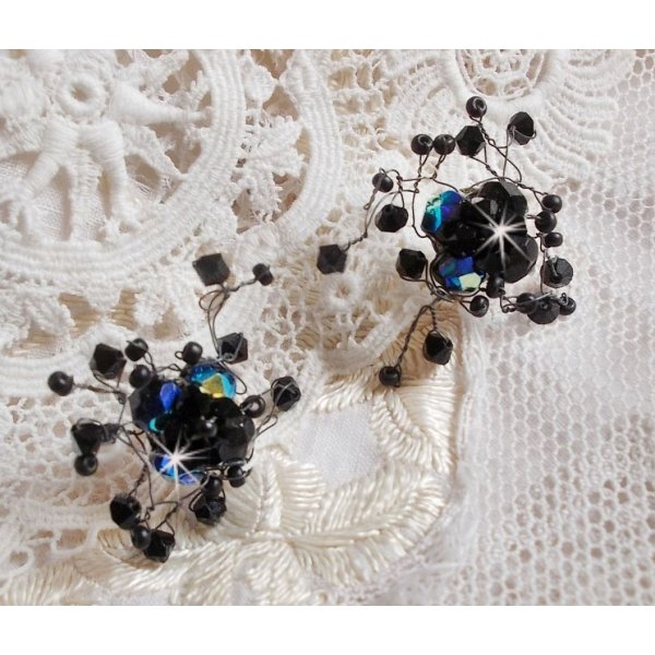 BO Stille Nacht mit Kreiseln aus Swarovski-Kristall und Glasfacetten