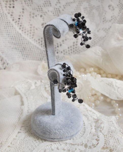 BO Stille Nacht mit Kreiseln aus Swarovski-Kristall und Glasfacetten