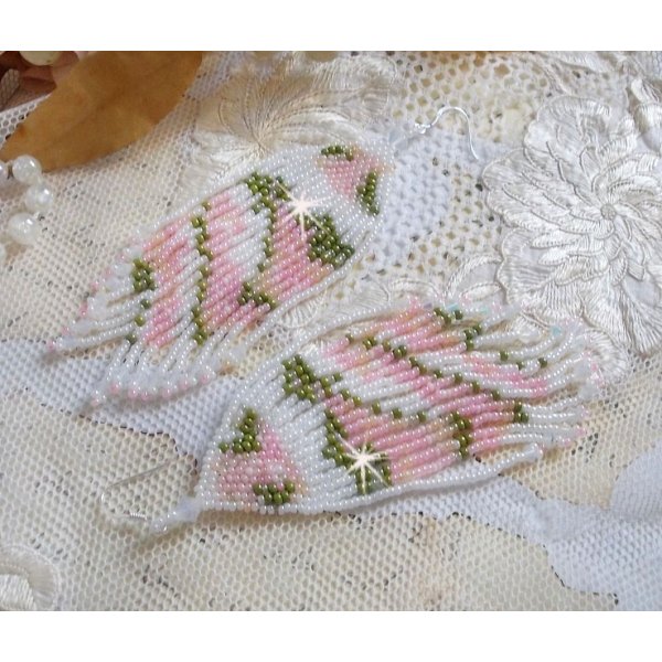 BO Leuchtender Morgen mit japanischen Rocailles und Swarovski-Kristallen