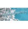 Crystal Blue Armband mit Facetten und Kreiseln in Swarovski-Kristall