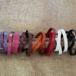 Gemischtes Armband 3 Türme aus Leder Farbe nach Wahl