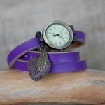 Uhr mit Lavastein Diffusor Lederarmband