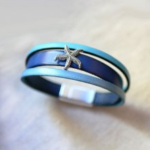 Blau Manschette Armband in Customize 