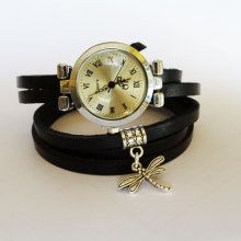 Armbanduhr in 5 Runden Charme Libelle