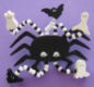 broche pour Halloween perles et bois