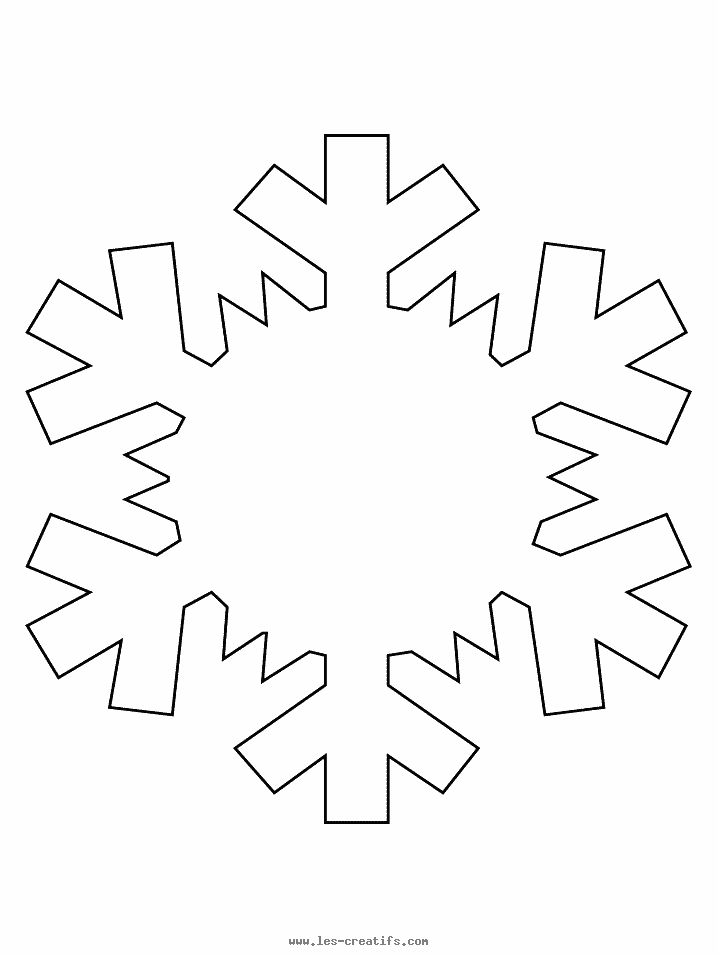 modele pochoir flocon neige