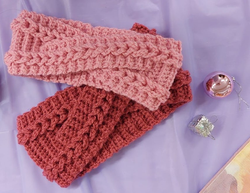 Bandeau au crochet pour l'hiver (femme)