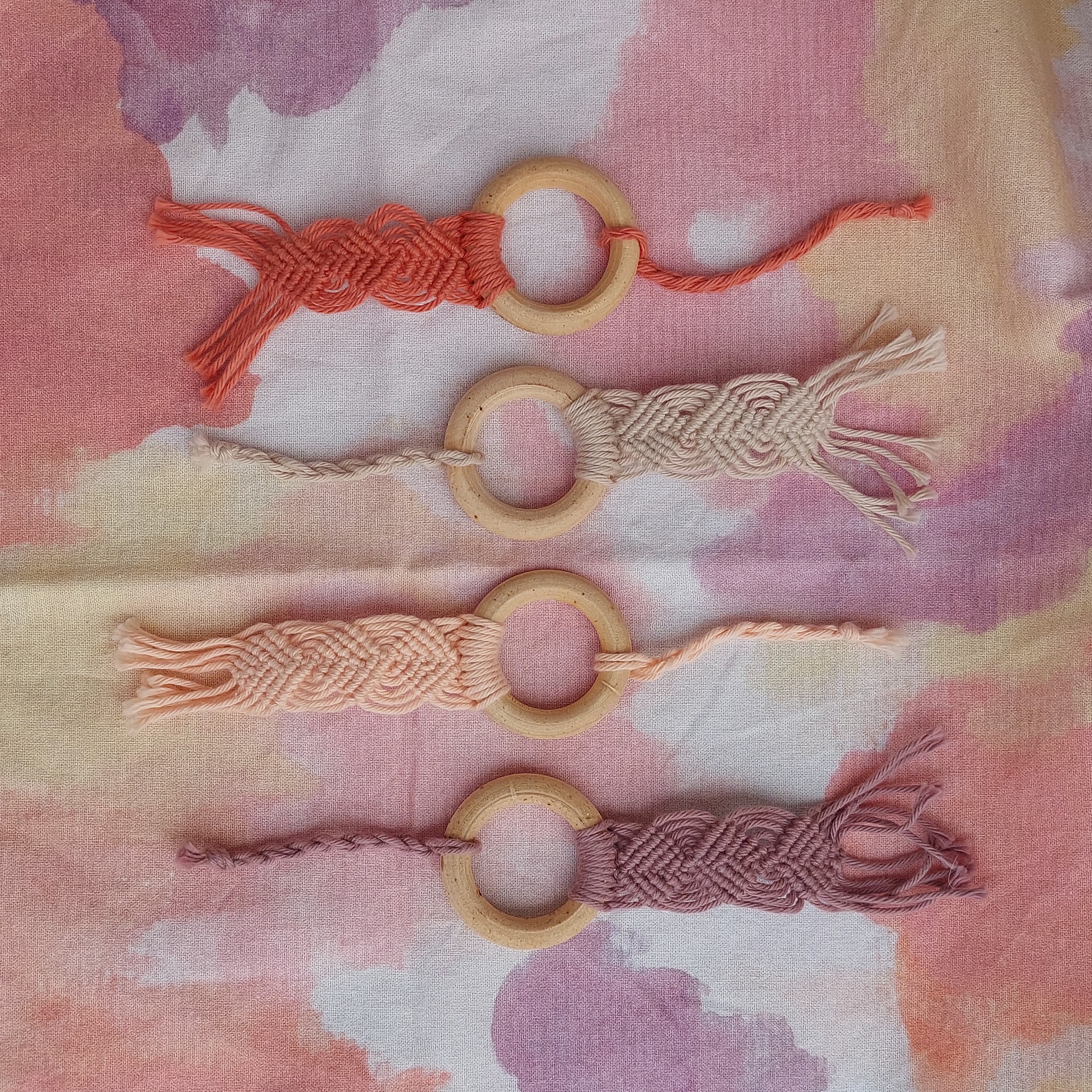 Bijoux de sac en Macram&eacute;