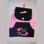 Bestickter Kinderrucksack mit Einhorn und Sternschnuppe zum Selbstgestalten