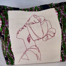 Einkaufstasche mit afrikanischem Motiv