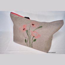 Einkaufstasche mit Mohnblumenmuster